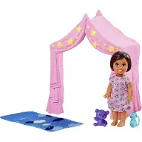 Barbie Speelset Slaaptijd Skipper Meisjes Roze/blauw 5-delig