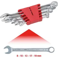 Ks Tools 517.0045 5170045 Ring-steeksleutelset Sleutelbreedte (metrisch) 8 - 19 mm