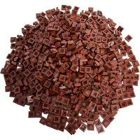 LEGO bouwplaten 1x1, roodbruin - 3024, NIEUW! Aantal: 250 stuks