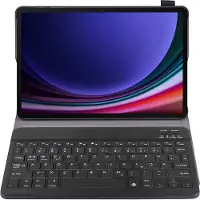 Cazy tablet Hoes met Toetsenbord geschikt voor Samsung Galaxy Tab S9 / S9 FE / S10 FE / S10 Lite - QWERTZ Bluetooth Keyboard Case - Zwart