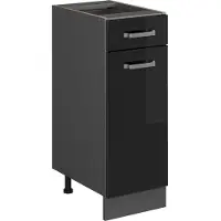 Vicco R-Line Keukenonderkast – 30 cm zonder werkblad Zwart hoogglans