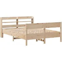 vidaXL Bedframe zonder matras massief grenenhout 150x200 cm