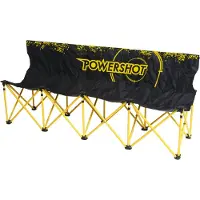 Lynx Sport Four Person Foldable Bench Zwart