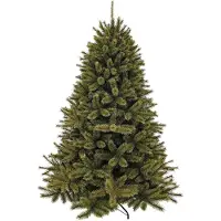 Triumph tree Forest Frosted Kunstboom - Kerstboom met Frosted Naaldtips voor Sfeervolle Sfeer in Huis - Kerstversiering voor Binnen - Rond H185 x Ø130 cm - Groen