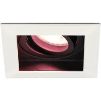 HOFTRONIC™ Durham slimme LED inbouwspot - WiFi & Bluetooth - Dimbaar via app - Kantelbaar - Vierkant - RGBWW - 5.5W - GU10 - Wit - IP20 voor binnen