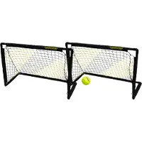 Powershot Een paar kleine voetbaldoeltjes van PVC - 0,9 x 0,6 m (inclusief bal en pomp)