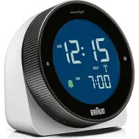 Braun BC24W-DCF Wekker Zendergestuurd Zwart, Wit
