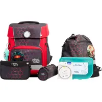 School-mood Champion Pro Schooltas set 7-delig rood