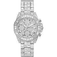 GUESS Analoog horloge 'Iconic 40th Anniversary' zilver