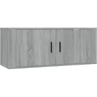 vidaXL Tv-wandmeubel 100x34,5x40 cm grijs sonoma eikenkleurig