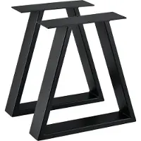 En.casa Stalen A /2 tafelpoot set van 2 meubelpoot 40x10x40 cm zwart