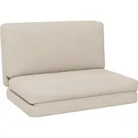HOMCOM - Bank - 3-in-1 - Inklappbar - Polyester - Beige