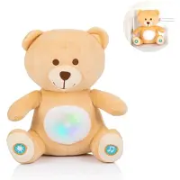 Chipolino Pluche Baby Nachtlamp Knuffelbeer met Muziek & Licht