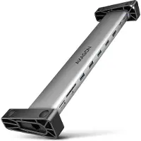 Axagon HMC-10HLS, Kabel, USB 3.2 Gen 1 (3.1 Gen 1) Type-C, 100 W, 10.100.1000 Mbit/s, IEEE 802.3, IEEE 802.3ab, IEEE 802.3u, Zwart, Grijs