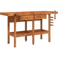 Syfax Werkbank met lades en bankschroeven 162x62x83 cm acaciahout