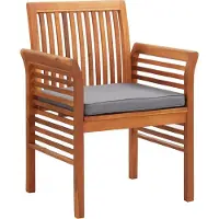 Syfax Tuinstoelen 8 st met kussens massief acaciahout