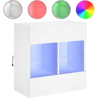 Syfax Tv-meubel met LED-verlichting 58,5x30x60,5 cm wit