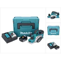 Makita DKP 180 RF1J accuschaafmachine 18 V 82 mm + 1x oplaadbare accu 3.0 Ah + lader + Makpac