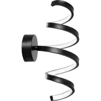 Toolight Wandlamp Led Spring App826-w Zwart Mat