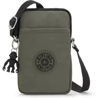 Kipling Schoudertas 'Tally' donkergroen / zwart