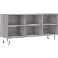 vidaXL Tv-meubel 103,5x30x50 cm bewerkt hout grijs sonoma eikenkleurig