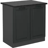 Vicco R-Line Wastafelkast – 80 cm, WB Antraciet Antraciet landhuis