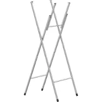 Syfax Bartafelpoten inklapbaar 45x53x108 cm staal zilverkleurig