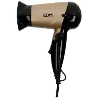 EDM 07634, Zwart, Goud, Effen kleur, Ophangklem, 1000 W, 1200 W, 1000 W