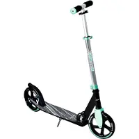 Globber muuwmi Aluminium Scooter – Stepfiets, 205 mm, ABEC 7, GS-gekeurd, in hoogte verstelbaar, XL-platform, turquoise
