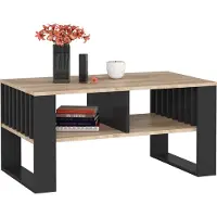 Akord Salontafel Koffietafel ROCKFORD / Sonoma Eik - Zwart / 92x45x53 cm