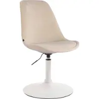 CLP Maverick Eetkamerstoel - Fluweel creme wit