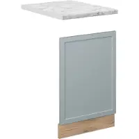 Vicco Fame-Line Frontpaneel – 45 cm, WB Marmer Licht blauw-grijs