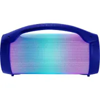 Partystrolche Heldere Bluetooth-luidspreker en Bigben Party BT Lite bedrade microfoon blauw