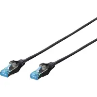 Digitus Patchkabel, Cat. 5e, SF/UTP, 0,5 meter, zwart