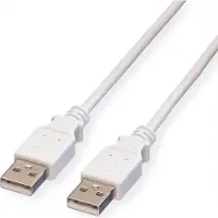 Value USB 2.0 Kabel, Type A-A, wit, 0,8 m