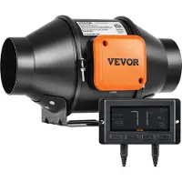 Vevor 100 mm inline kanaalventilator met EC-motor – 348 m³/h – 25 W