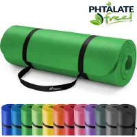 Tresko Yoga mat groen, 190x100x1,5 cm, fitnessmat, pilates, aerobics