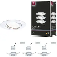 Paulmann Inbouwspot Led Coin Base Kantelbaar Wit 3x5w