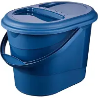 Keeeper Bio-prullenbak 'elsa', met deksel, ovaal, eco-blauw