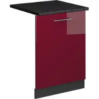 Vicco Fame-Line Vaatwasserfrontpaneel – 60 cm, WB Antraciet Bordeauxrode hoogglans