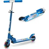 Costway Children's Scooter 2-Wheel Scooter met knipperende wielen staan ??en cruise-small kindspeelgoed