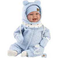 Llorens Pop Talo Sonrisas Met blauw pakje 44cm