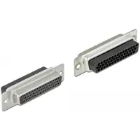 DeLOCK D-Sub HD 44 pin crimp female to 2 x RJ45 female with assembly kit beige