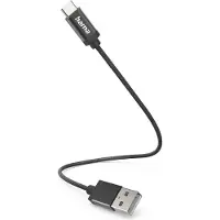 Hama Usb-a - Usb-c Kabel 0,2m Zwart