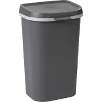 Allibert afvalbak Mistral Flat antraciet 50 liter