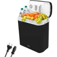 TZS First Austria Elektrische Koelbox - 24L - 12V en 230 volt - Frigobox -Koelen en Verwarmen - Zwart