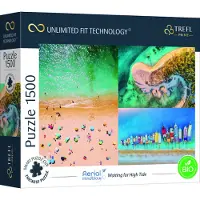 Trefl puzzel 1500 stukjes strand zee FSC gecertificeerd.