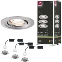 Paulmann Inbouwspot Led Nova Mini Kantelbaar Ijzer 3x4w