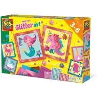SES Creative - Artwork mit Glitter - - One Size - Kreatives Spielset
