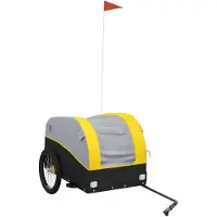 Syfax Fietstrailer 45 kg ijzer zwart en geel
